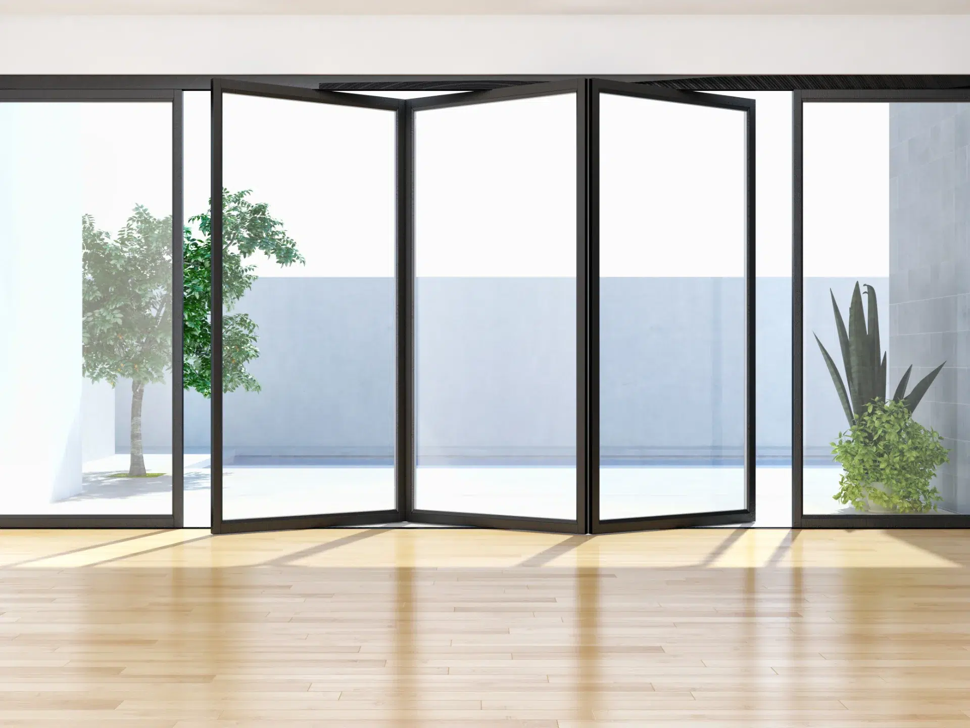 VLX 100 Bifold / Folding Door in Homestead, FL | TruePane Windows & Doors - detail 1