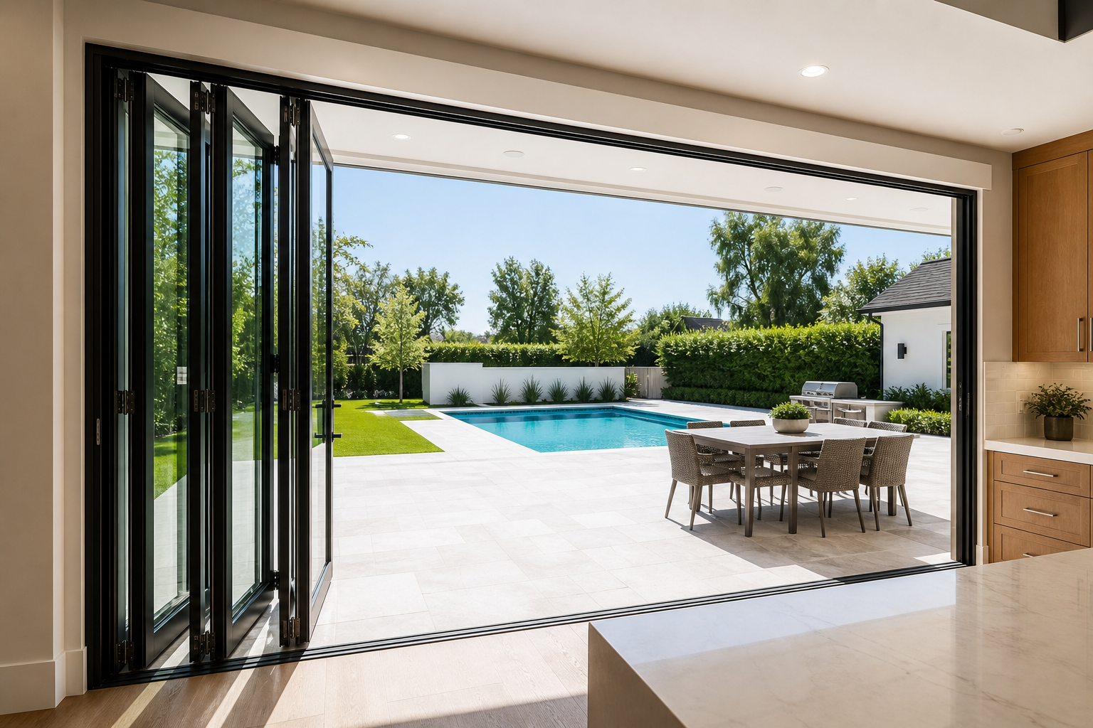 VLX 100 Bifold / Folding Door in Homestead, FL | TruePane Windows & Doors - detail 4